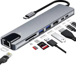 VEXON Cablehub Pro 8-in-1 USB C Hub Docking Station