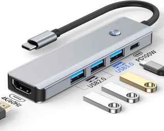 VEXON USB-C Hub 5-in-1 voor MacBook M1 & iPad Pro M1