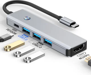 VEXON USB-C Hub 5-in-1 voor MacBook M1 & iPad Pro M1