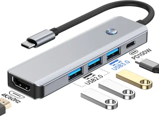 VEXON USB-C Hub 5-in-1 voor MacBook M1 & iPad Pro M1