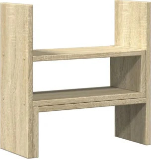 vidaXL bureau-organiser 40x17x41 cm bewerkt hout sonoma eikenkleurig