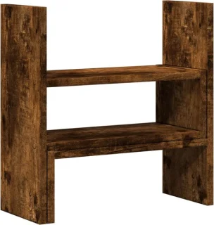 vidaXL bureau-organiser 40x17x41 cm gerookt eiken