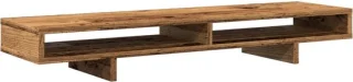 vidaXL monitorstandaard, 100x27x15 cm, bewerkt hout, oud houtkleurig