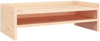 vidaXL monitorstandaard 50x24x16 cm massief grenenhout