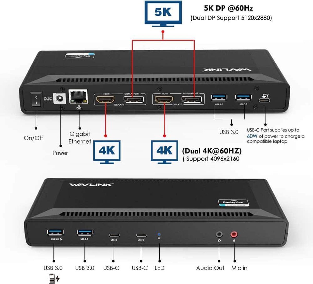Wavlink Universal USB-C Docking Station
