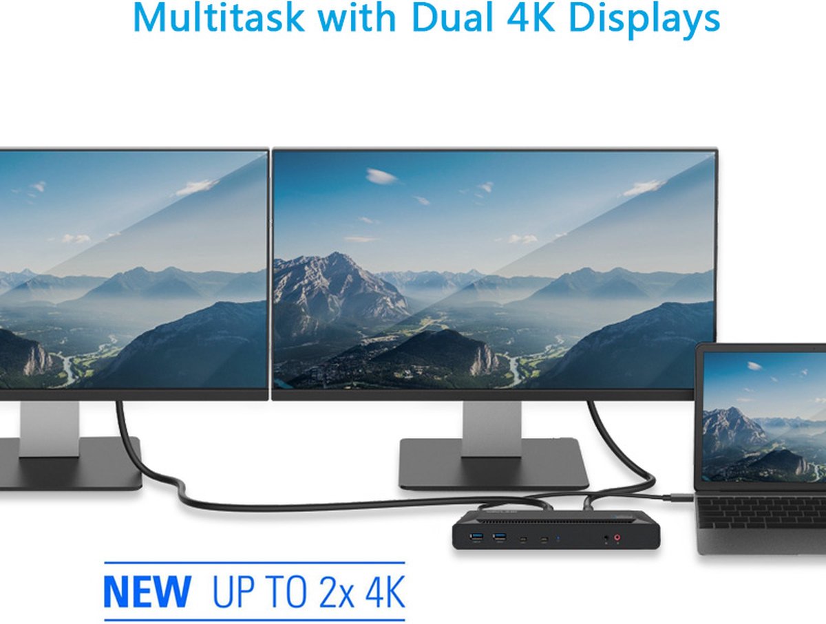 Wavlink USB-C Ultimate Docking Station 2x HDMI 2x DisplayPort 100W