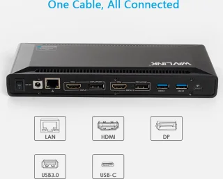 Wavlink USB-C Ultimate Docking Station 2x HDMI 2x DisplayPort 100W