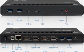 Wavlink USB-C Ultimate Docking Station 2x HDMI 2x DisplayPort 100W