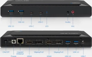 Wavlink USB-C Ultimate Docking Station 2x HDMI 2x DisplayPort 100W