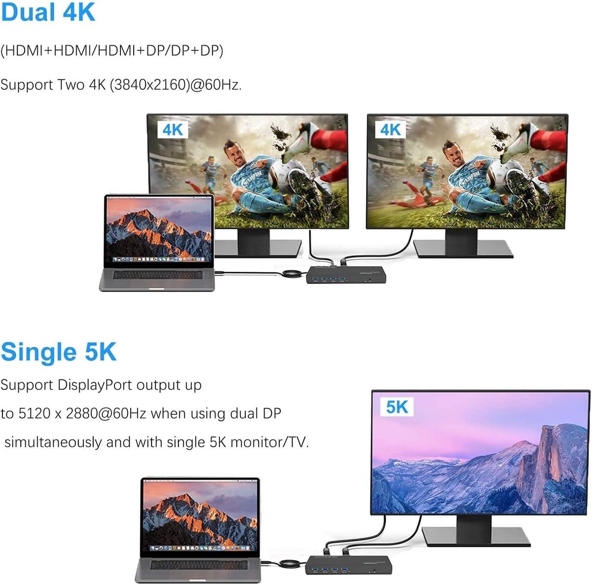 Wavlink USB-C Universal Docking Station Dual 4K