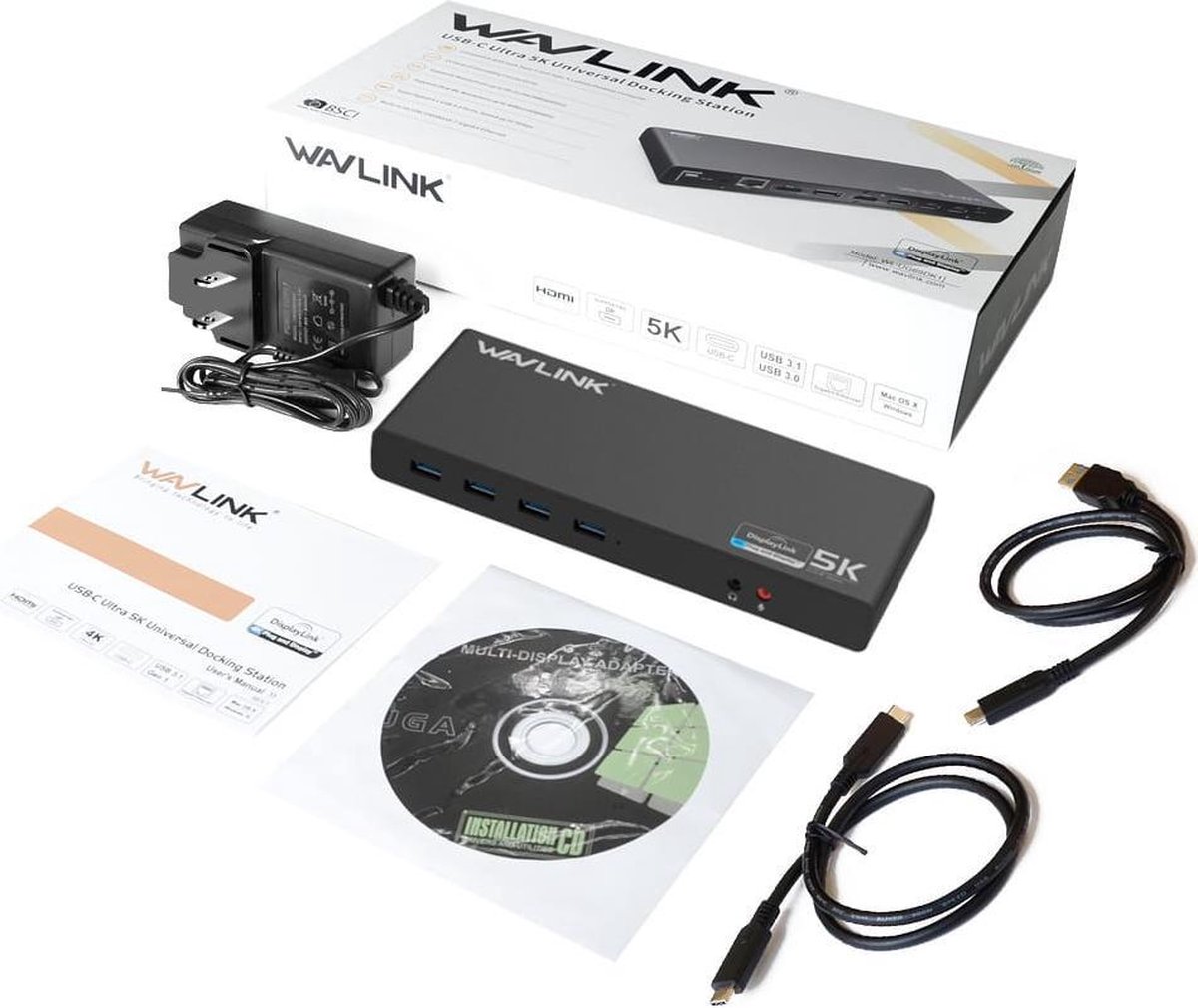 Wavlink USB-C Universal Docking Station Dual 4K