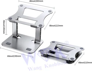 WK® All Fit Aluminium Laptopstandaard 10-17 inch Zilver