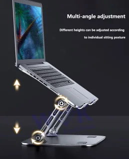 WK® All Fit Aluminium Laptopstandaard 10-17 inch Zilver