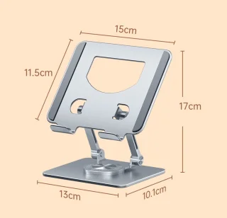 WK Aluminium iPad- en Tabletstandaard Zilver
