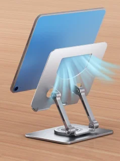 WK Aluminium iPad- en Tabletstandaard Zilver