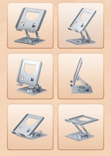 WK Aluminium iPad- en Tabletstandaard Zilver