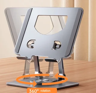 WK Aluminium iPad- en Tabletstandaard Zilver