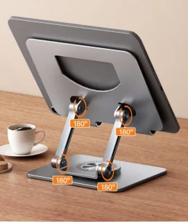WK Aluminium iPad- en Tabletstandaard Zilver