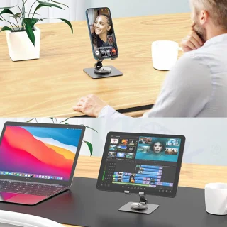 WK® Aluminium Telefoon- en Tabletstandaard