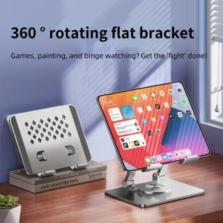 WK® Metaal Tablet Standaard voor 4,7–12 inch Tablets en Telefoons - Zilver