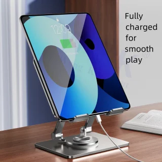 WK® Metaal Tablet Standaard voor 4,7–12 inch Tablets en Telefoons - Zilver