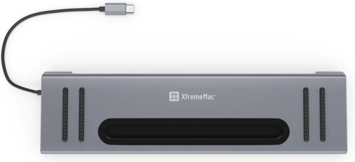 XtremeMac Docking Hub Station 12 Poorten Zilver