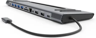 XtremeMac Docking Hub Station 12 Poorten Zilver