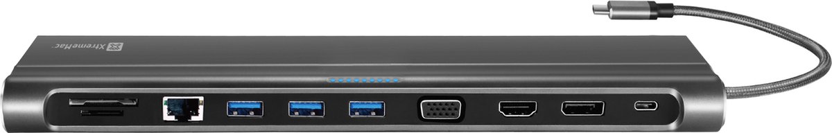 XtremeMac Docking Hub Station 12 Poorten Zilver