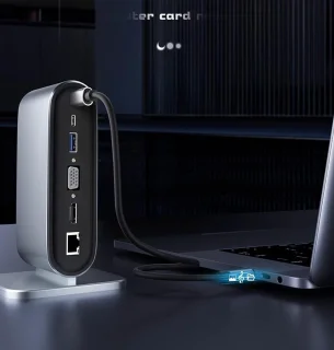 Ynkkvre USB-C Dockingstation 12-in-1