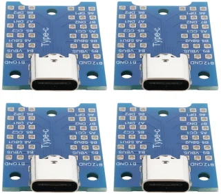 Zeynomax USB-C adapter board 4 stuks USB 3.1 Type-C