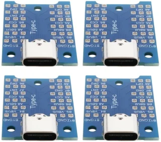 Zeynomax USB-C adapter board 4 stuks USB 3.1 Type-C