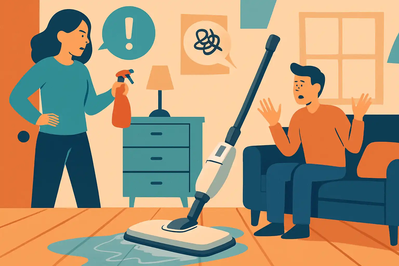 Dweil-etiquette voor gedeelde woonruimtes: hoe elektrische dweilen ruzies voorkomen in studentenhuizen en appartementen