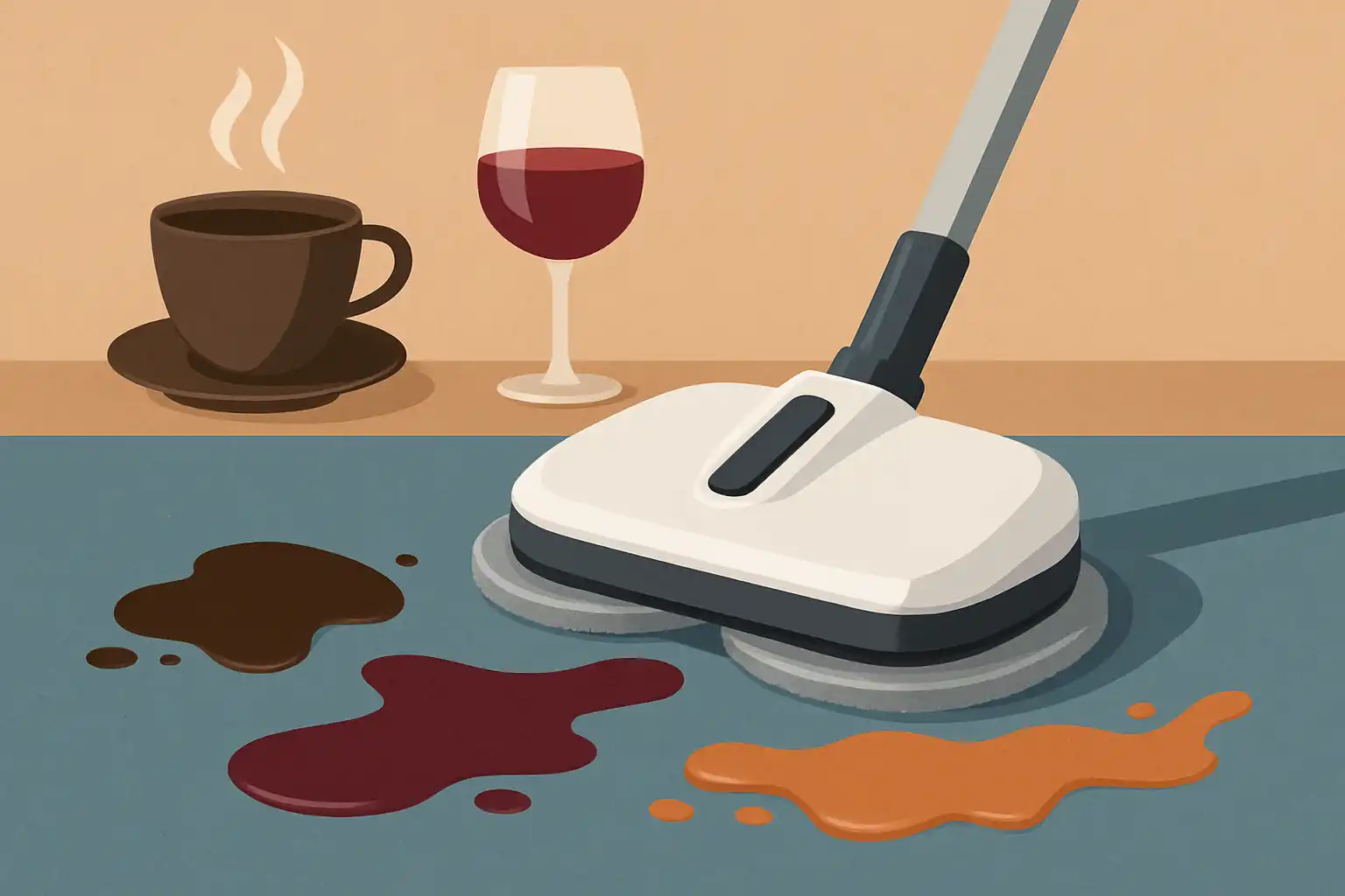Koffie, wijn en saus: zo redt een elektrische dweil je vloer van hardnekkige vlekken