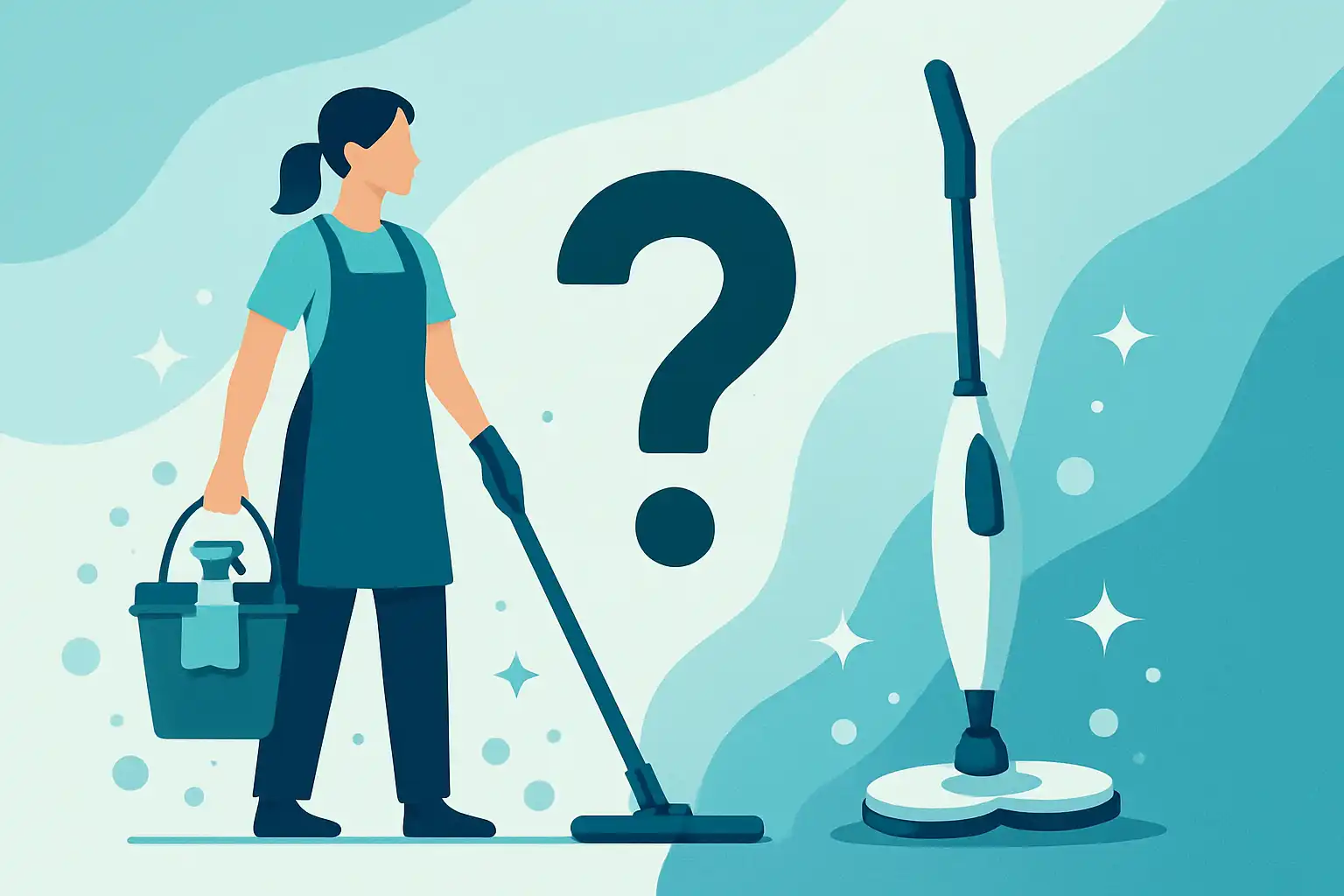 Professionele schoonmaker of elektrische dweil: wanneer kies je welke optie?