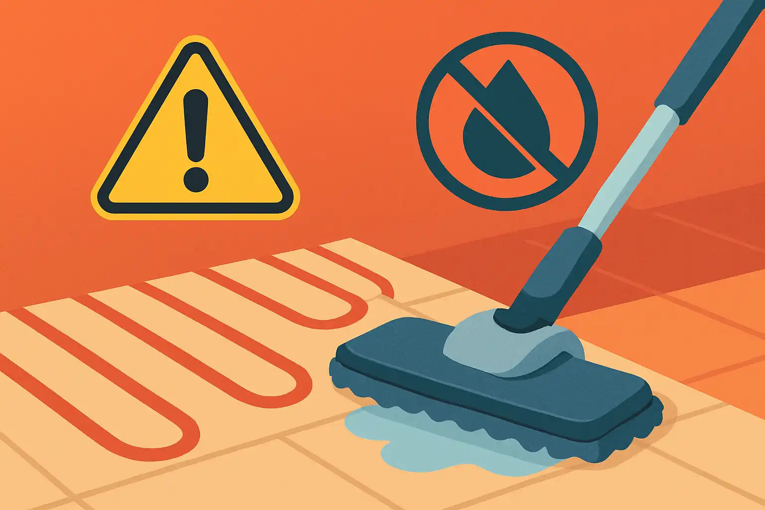 Veilig dweilen bij vloerverwarming: wat je wél en niet moet doen