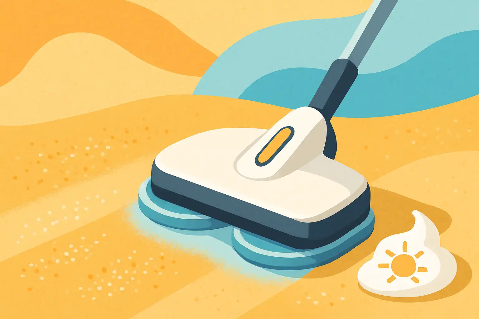 Zand, zout en zonnebrand: hoe je elektrische dweil de zomerresten in huis aanpakt