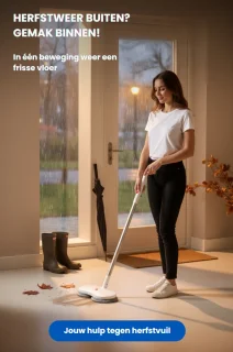 Voylà® Elektrische Dweil - 4 in 1 Elektrische Dweil - Elektrische Vloerreiniger - Zelfreinigingssysteem - Draadloos - Oplaadbaar - 60 min Accuduur - Perfect voor alle Vloertypen - Inclusief 2 gratis zelfreinigende pads en Waterdichte opbergtas