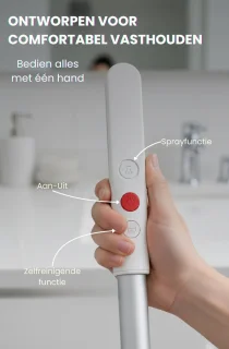 Voylà® Elektrische Dweil - 4 in 1 Elektrische Dweil - Elektrische Vloerreiniger - Zelfreinigingssysteem - Draadloos - Oplaadbaar - 60 min Accuduur - Perfect voor alle Vloertypen - Inclusief 2 gratis zelfreinigende pads en Waterdichte opbergtas