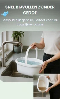 Voylà® Elektrische Dweil - 4 in 1 Elektrische Dweil - Elektrische Vloerreiniger - Zelfreinigingssysteem - Draadloos - Oplaadbaar - 60 min Accuduur - Perfect voor alle Vloertypen - Inclusief 2 gratis zelfreinigende pads en Waterdichte opbergtas