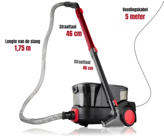 SCH® Tapijtreiniger machine - Tapijtreiniger - Tapijtreiniger apparaat - Zwart - ‎52cm x 28cm x 29cm