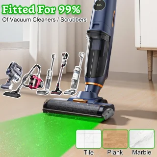 Dust Detector Light - LED Licht - Batterijen - Grijze Kunststof voor Stofzuiger Thuis Kantoor Accessoires
