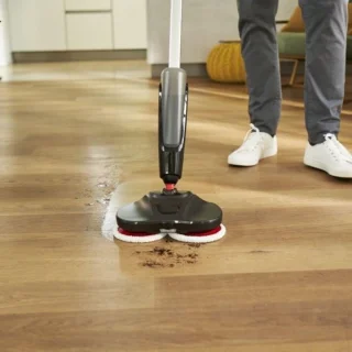 Elektrische Dweil – Vloermop – Oplaadbare Schoonmaak Mop - Vloerreiniger – Dweilmachine Met 450ml Water Opslagtank - Zwart