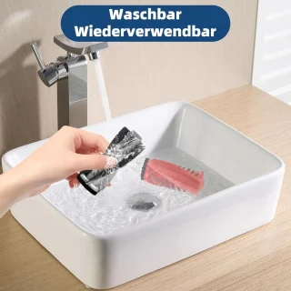 Allecto plus - Hoofdborstels voor stofzuigerrobot - Snelle reiniging - Voorkomt klitten - Spiraalvinnen - Roborock Qrevo Curv - Zwart en rood - 1 paar