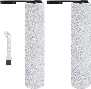 De Allecto plus - Borstelrol Set voor Nat- en Droogzuiger | Reserveonderdelen Geschikt voor Tineco Floor One S7 Pro en S6 | Inclusief 2 Borstelrollen + Reinigingsborstel in één oogopslag