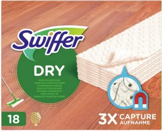 12x Swiffer Droge Vloerdoekjes Houten vloeren 18 stuks