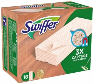 12x Swiffer Droge Vloerdoekjes Houten vloeren 18 stuks