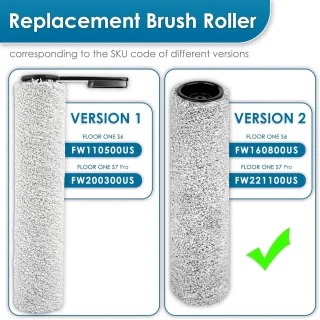 Vervangende Borstelrollen en HEPA-filters - Geschikt voor natte en droge stofzuiger - Set van 2 borstelrollen en 4 filters