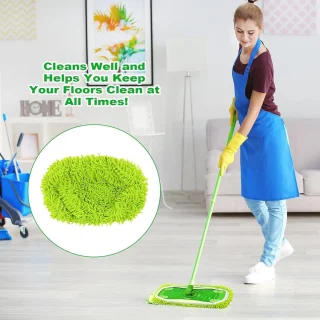 Creatieve Mop Slippers - 6 Stuks Herbruikbare Microfiber Vloerdoeken voor Efficiënt Schoonmaken in Badkamer en Keuken