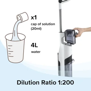 Professionele Vloerreiniger voor Stofzuigers - Licht Geparfumeerd, Sneldrogend, Laagschuimend, 100% Natuurlijk - 480 ml Voordeelverpakking