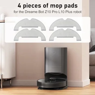 4pcs Mop Cloth Pads for Dreame Bot Z10 Pro L10 Plus Robot Vacuum Cleaner Parts
